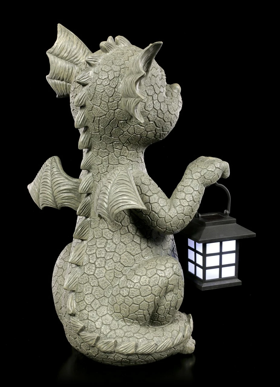 Gartenfigur Mit Solar Laterne - Drache Big Boy 7 Gartenfigur Mit Solar Laterne - Drache Big Boy – Bild 5