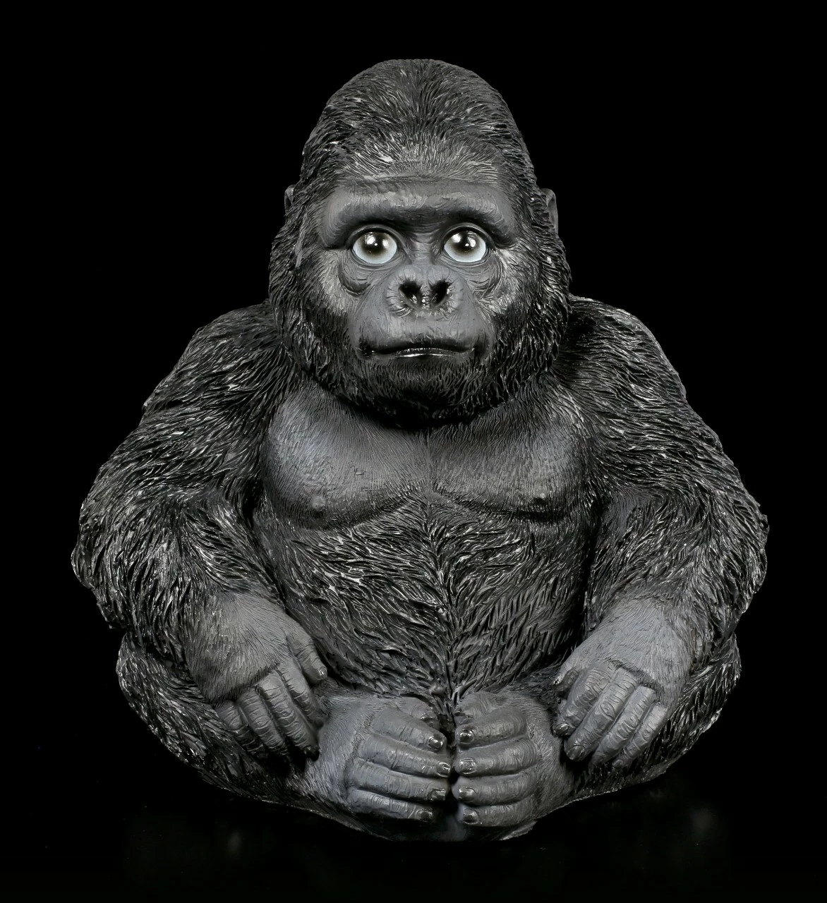 Gorilla Figur - Sitzend 4 Gorilla Figur - Sitzend – Bild 2