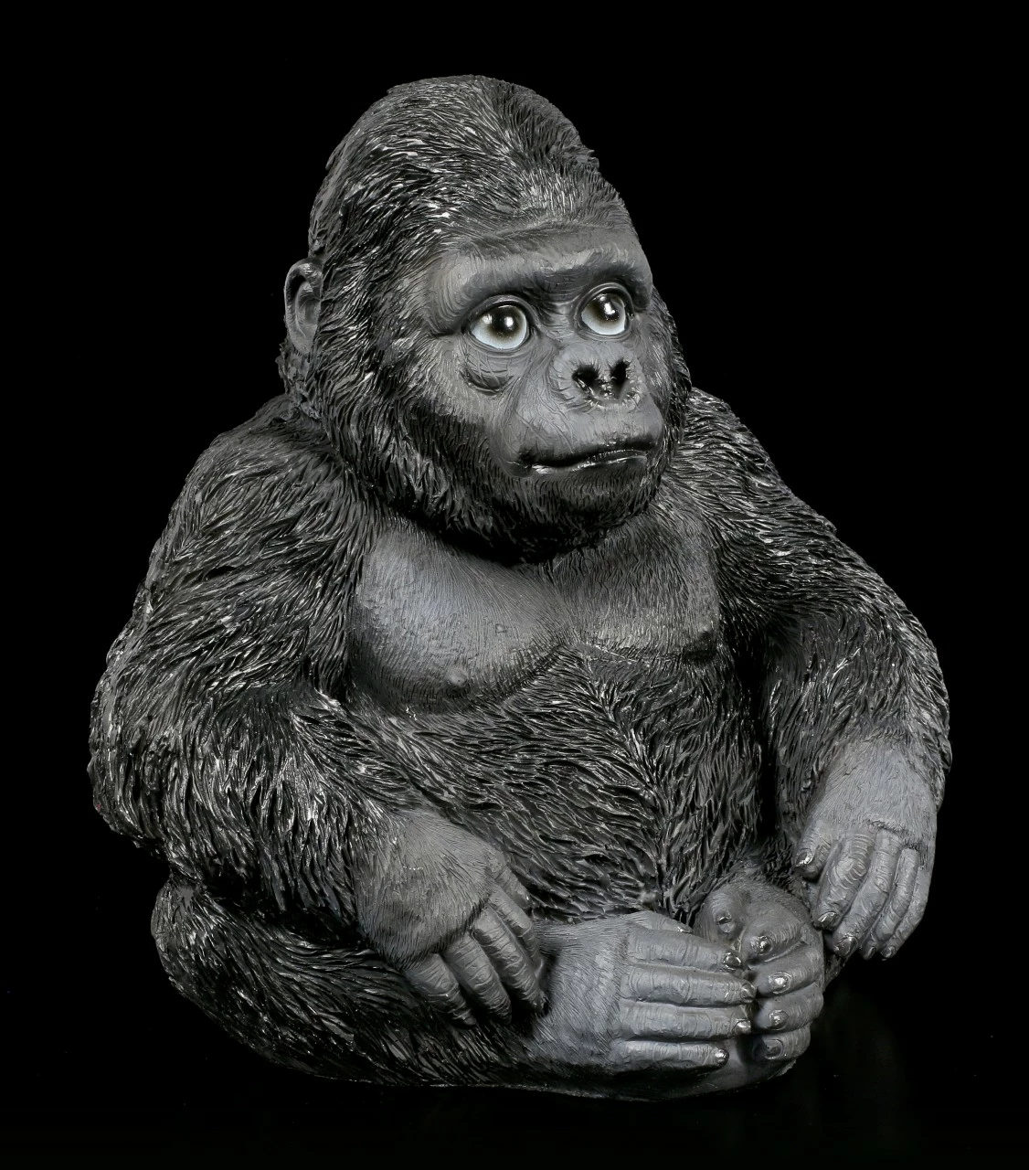 Gorilla Figur - Sitzend 3 Gorilla Figur - Sitzend