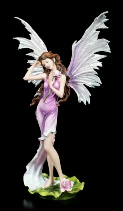 Große Elfen Figur - Nymphaea Mit Seerose