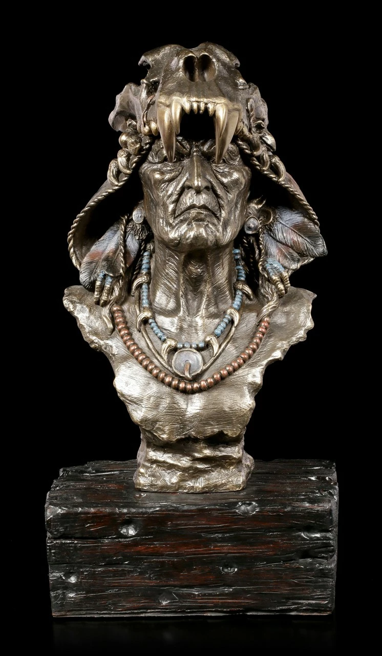 Große Indianer Büste - Achak 4 Große Indianer Büste - Achak – Bild 2