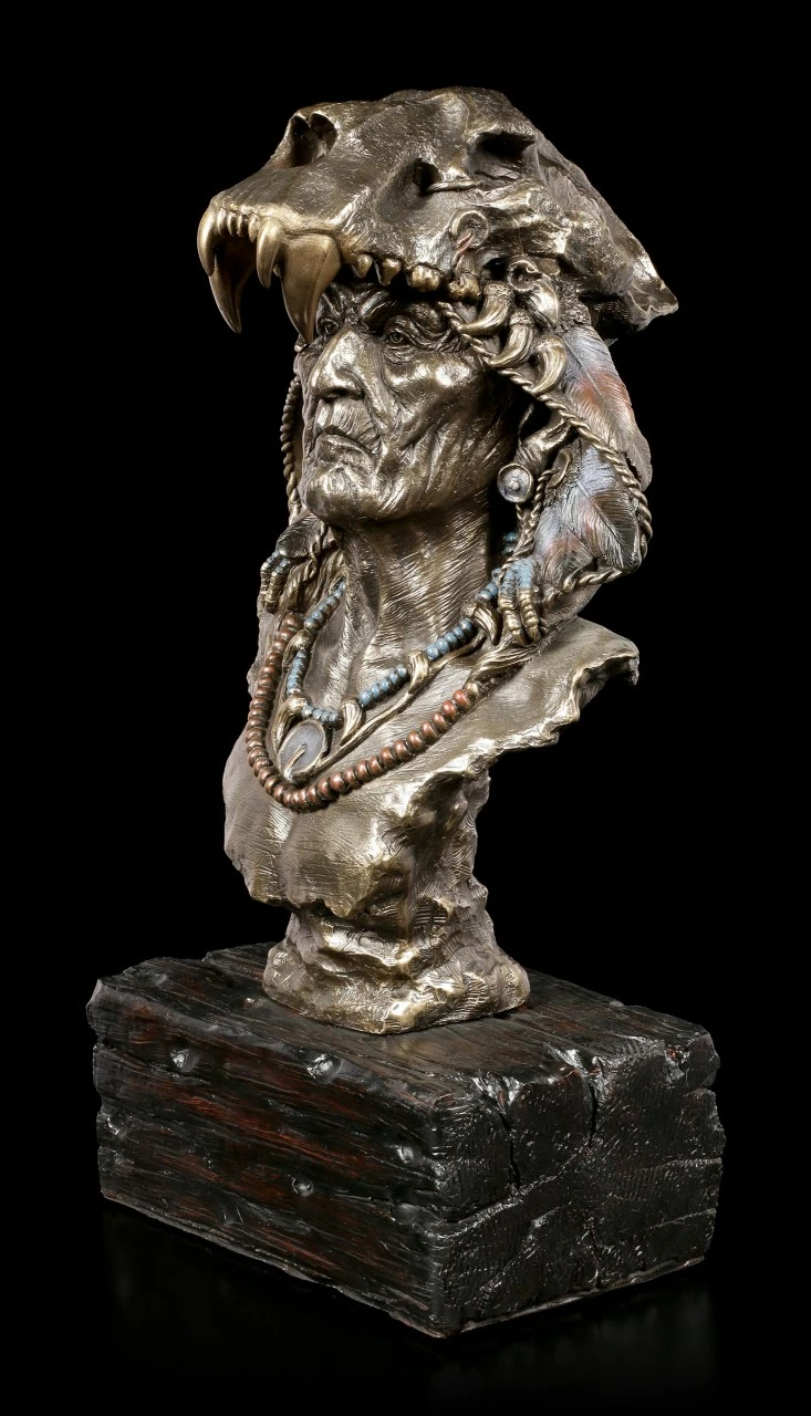 Große Indianer Büste - Achak 5 Große Indianer Büste - Achak – Bild 3