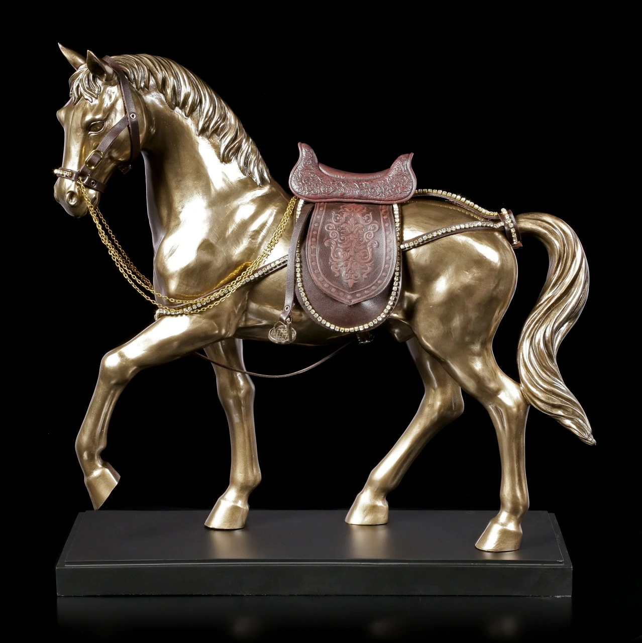 Große Pferde Figur - Araber Mit Sattel 4 Große Pferde Figur - Araber Mit Sattel – Bild 2