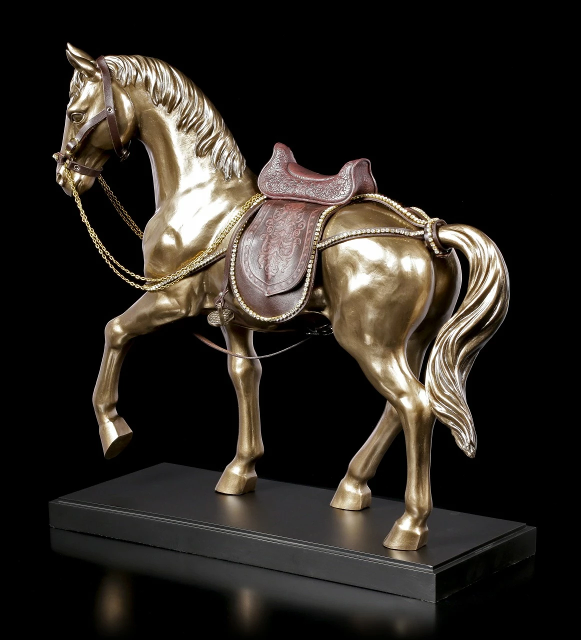 Große Pferde Figur - Araber Mit Sattel 5 Große Pferde Figur - Araber Mit Sattel – Bild 3