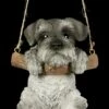 Hängende Hunde Figur - Schnauzer Welpe