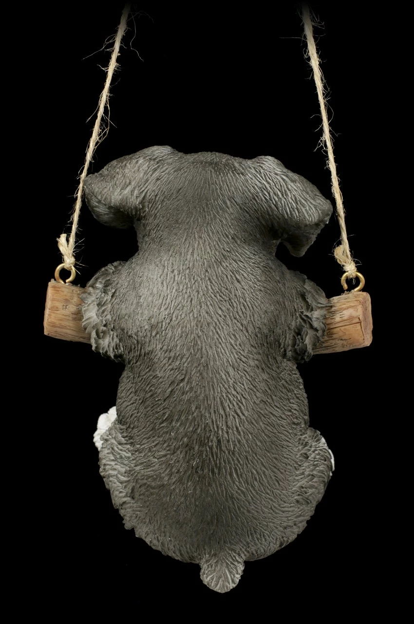 Hängende Hunde Figur - Schnauzer Welpe 7 Hängende Hunde Figur - Schnauzer Welpe – Bild 5