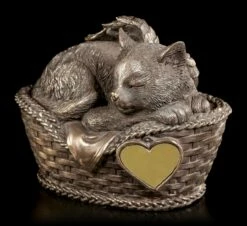 Tier Urne - Katzen-Engel Im Korb Mit Gravurplatte -FIGUREN Verkäufe Haustier Urne Katze 2581c79a759f85 1280x1280