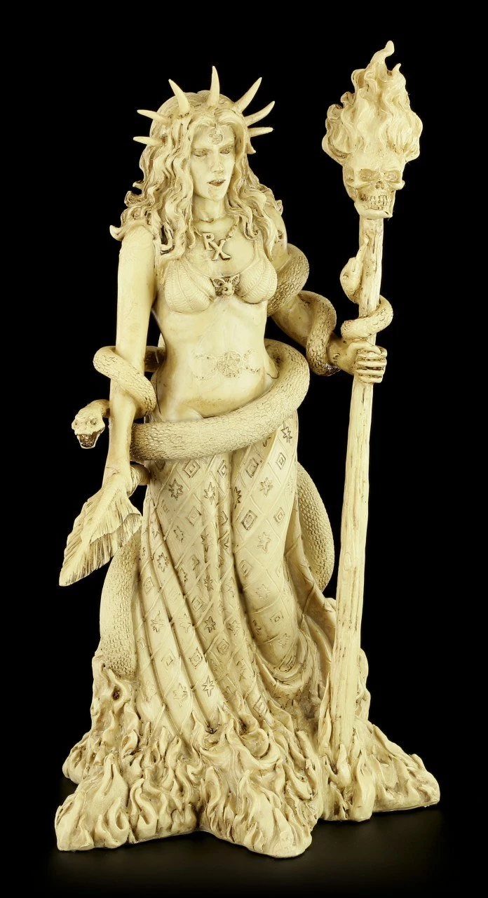 Hekate Figur - Griechische Göttin Der Magie - Weiß 3 Hekate Figur - Griechische Göttin Der Magie - Weiß