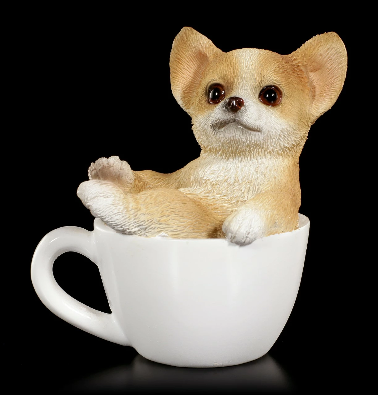 Hunde Figur Mini - Chihuahua Welpe In Tasse 4 Hunde Figur Mini - Chihuahua Welpe In Tasse – Bild 2