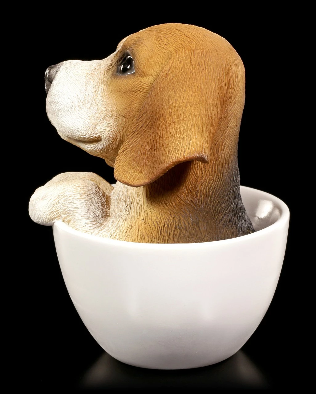 Hunde Figur - Beagle Welpe In Tasse 5 Hunde Figur - Beagle Welpe In Tasse – Bild 3
