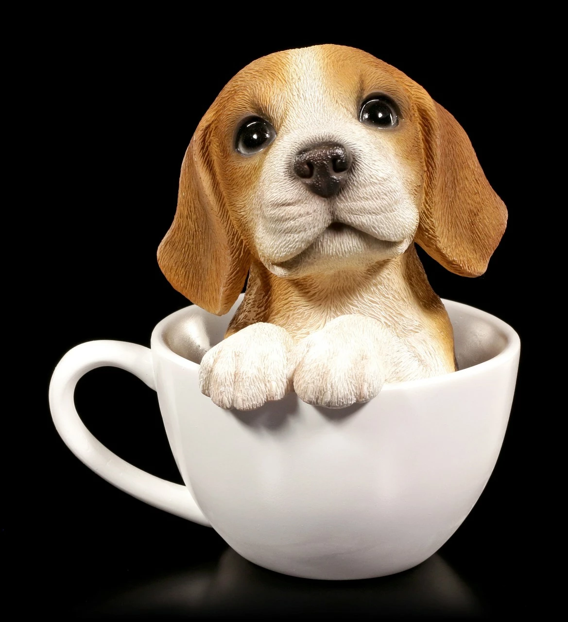 Hunde Figur - Beagle Welpe In Tasse 4 Hunde Figur - Beagle Welpe In Tasse – Bild 2