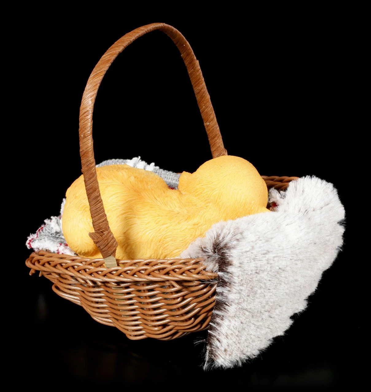 Hunde Figur Schlafend Im Körbchen 6 Hunde Figur Schlafend Im Körbchen – Bild 4