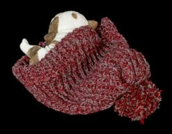 Hunde Figur Schlafend In Roter Mütze -FIGUREN Verkäufe Hunde Figur Schlafend In Roter Muetze Eingewickelt 4 1280x1280