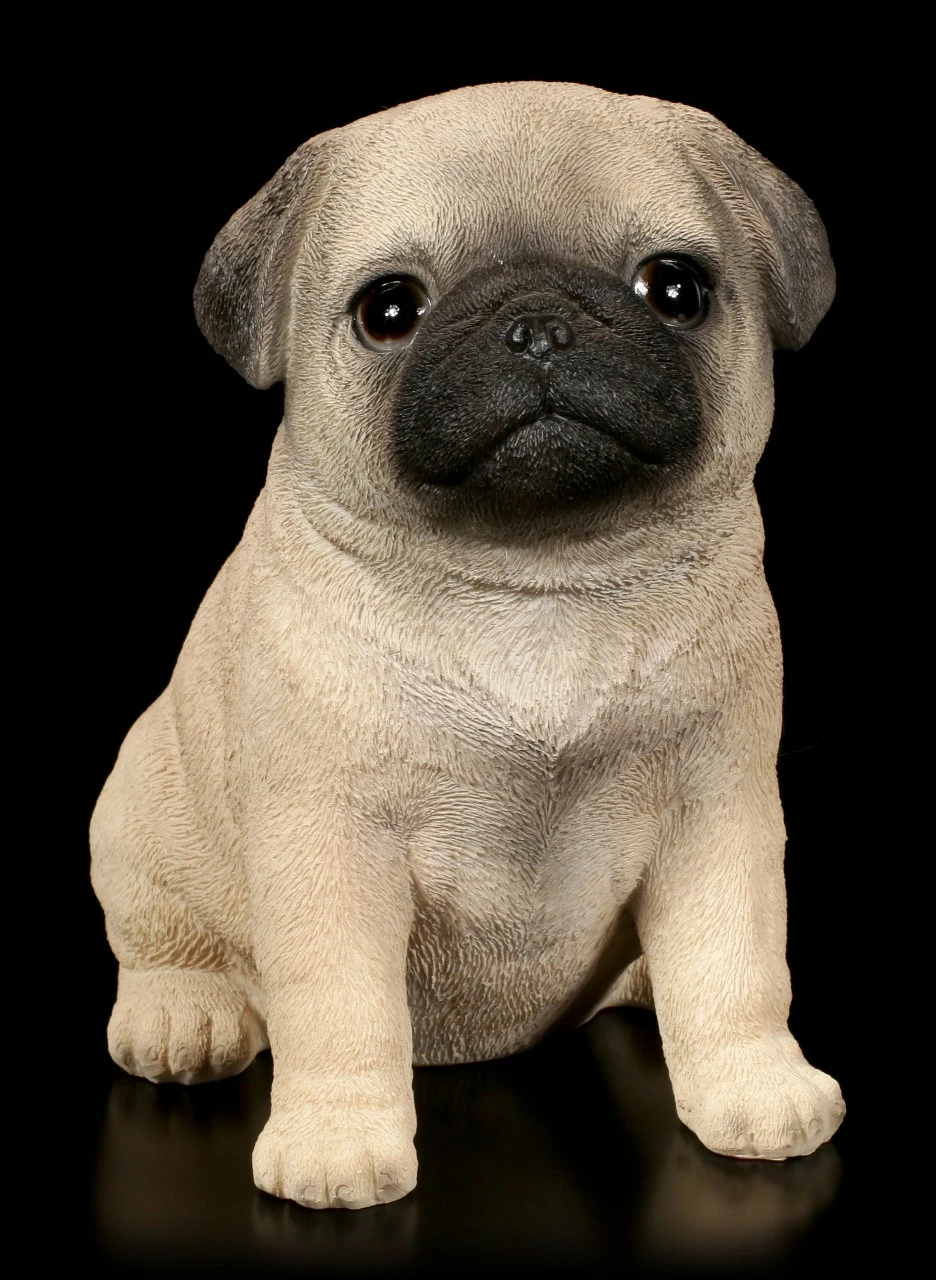 Hunde Welpen Figur - Mops 4 Hunde Welpen Figur - Mops – Bild 2