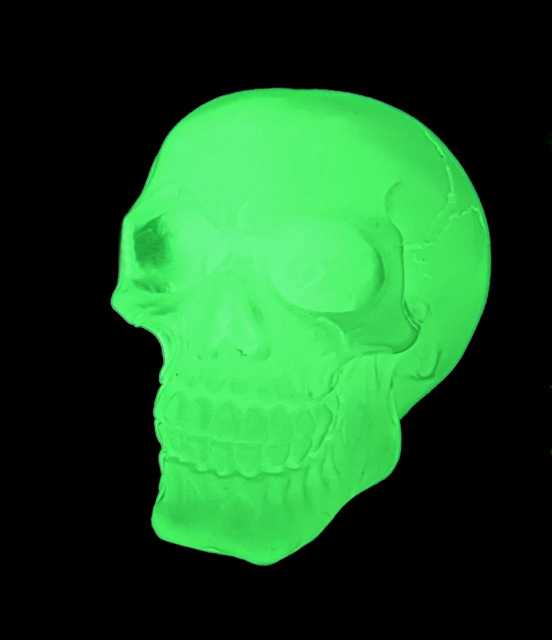 Totenkopf Figur - Phosphoreszierend 4 Totenkopf Figur - Phosphoreszierend – Bild 2