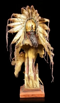 Indianer Büste - Häuptling Mit Fächer -FIGUREN Verkäufe Indianer Bueste Haeuptling Mit Faecher 3 1280x1280