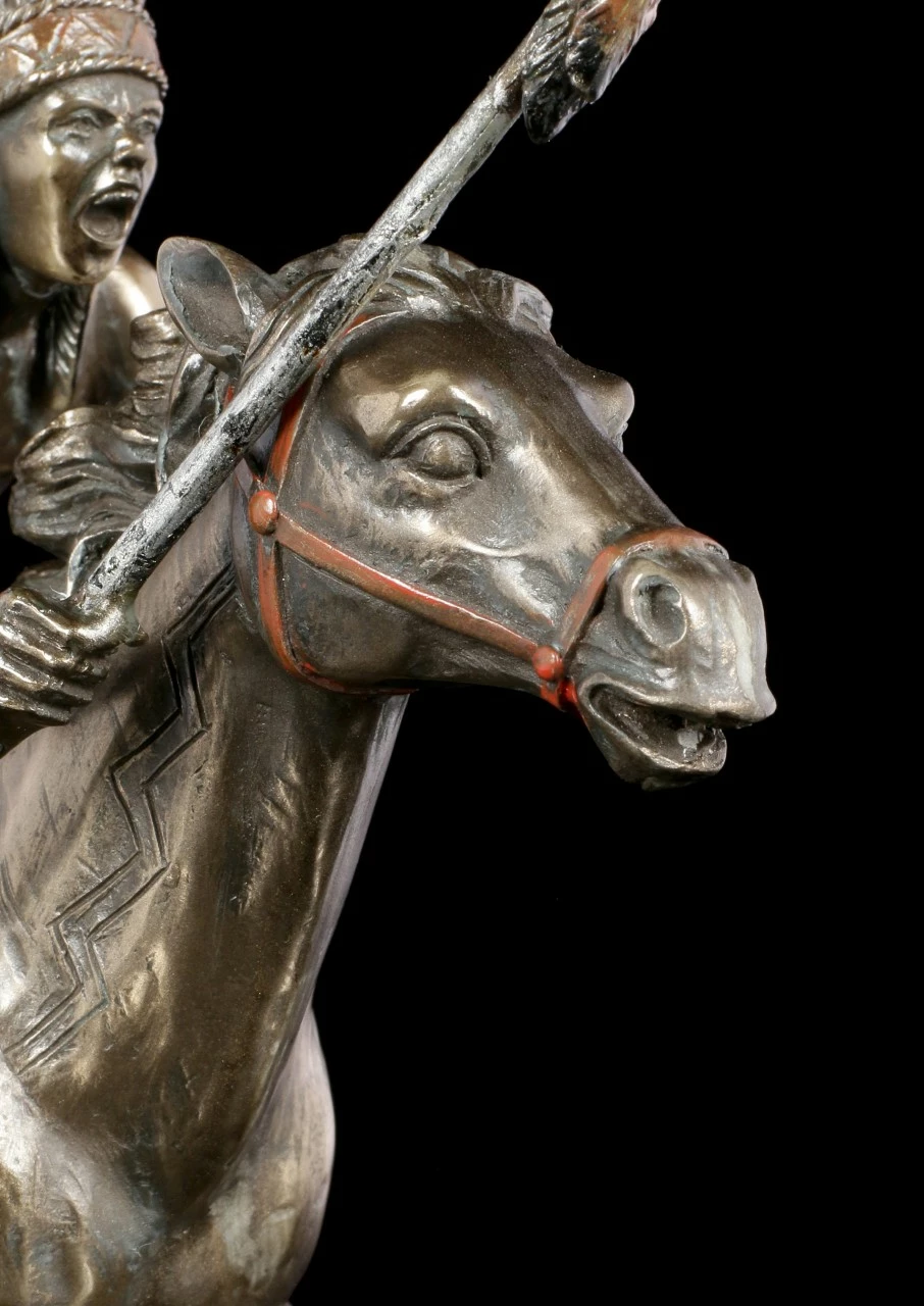 Indianer Figur - Krieger Auf Pferd Mit Speer 9 Indianer Figur - Krieger Auf Pferd Mit Speer – Bild 7