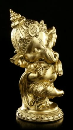 Ganesha Figur Tanzend - Goldfarben -FIGUREN Verkäufe Indische Goetter Figur Ganesha Tanzend 1280x1280