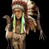 Indianer Figur - Große Häuptling Büste Mit Adler Zepter -FIGUREN Verkäufe KS4572 Indianer Figur Grosse Haeuptling Bueste mit Adler Zepter 1 1280x1280