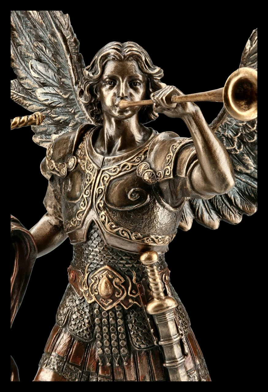 Erzengel Gabriel Figur - Bläst Trompete 9 Erzengel Gabriel Figur - Bläst Trompete – Bild 7