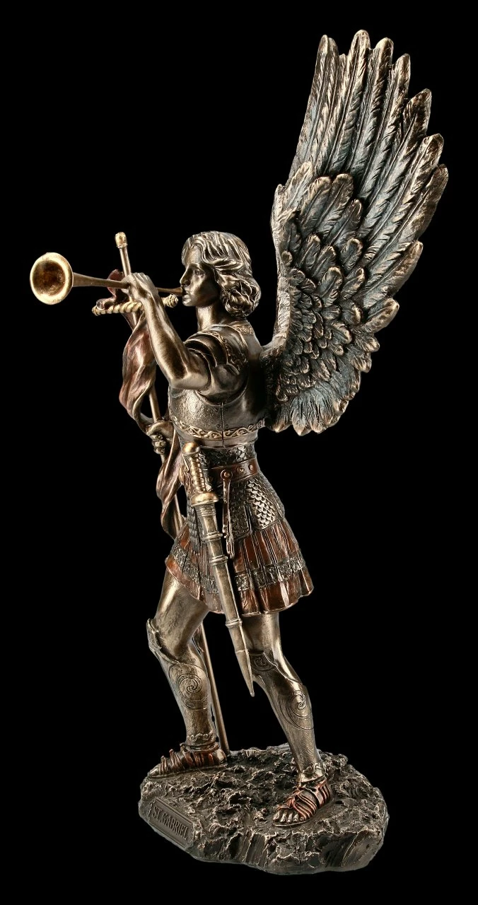 Erzengel Gabriel Figur - Bläst Trompete 5 Erzengel Gabriel Figur - Bläst Trompete – Bild 3