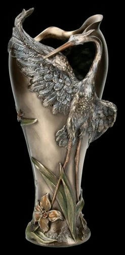 Jugendstil Vase Mit Reiher