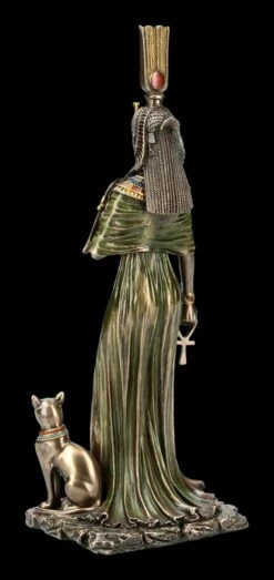 Nofretete Figur Mit Bastet Und Ankh -FIGUREN Verkäufe KS6422 Kleopatra Figur mit Bastet und Ankh 5 1280x1280
