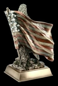 Adler Figur Sitzt Vor US Flagge -FIGUREN Verkäufe KS6432 Adler Figur sitzt vor US Flagge 5 1280x1280