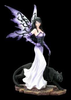 Elfen Figur Mit Panther An Der Leine