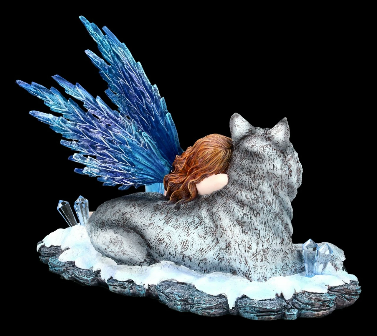 NEMESIS NOW Elfen Figur Mit Wolf - Lupiana 7 NEMESIS NOW Elfen Figur Mit Wolf - Lupiana – Bild 5