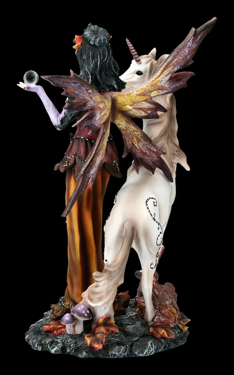 Elfen Figur Mit Einhorn - Der Herbst Kommt 6 Elfen Figur Mit Einhorn - Der Herbst Kommt – Bild 4