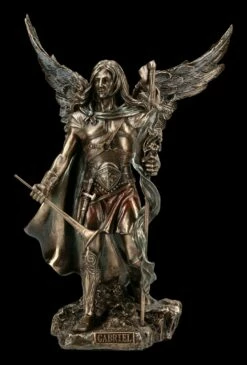 Erzengel Gabriel Figur Mit Stab Und Trompete - Mittel -FIGUREN Verkäufe KS7177 Erzengel Gabriel Figur mit Stab und Trompete mittel 2a 1280x1280