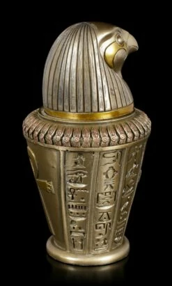 Kanopenkrug - Horussohn Kebechsenuef - Bronziert -FIGUREN Verkäufe Kanopenkrug Horussohn Kebechsenuef Bronziert 3 1280x1280