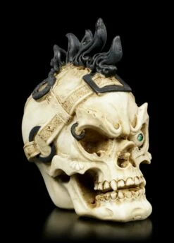 Kleiner Totenkopf Mit Irokesenschnitt