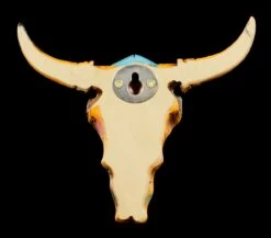 Wandrelief - Kleiner Rinderschädel Indianisch -FIGUREN Verkäufe Kleines Wandrelief Rinderschaedel Mit Indianerbemalung 2 1280x1280