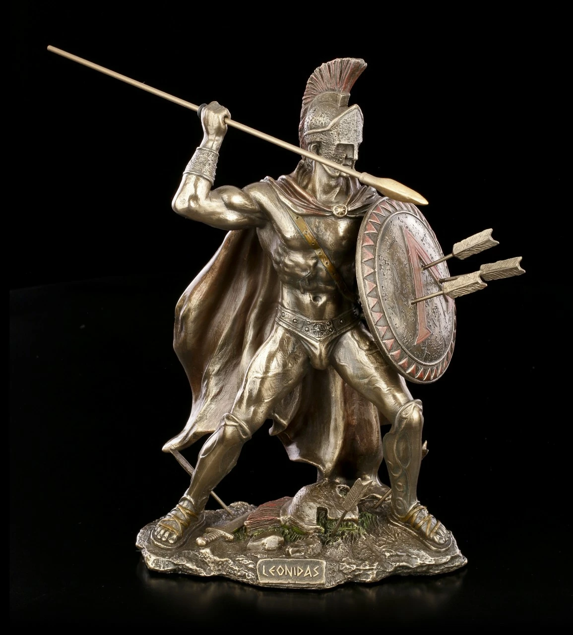 Leonidas I. Figur Mit Schild Und Speer 3 Leonidas I. Figur Mit Schild Und Speer