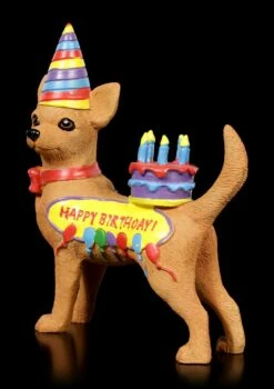 Lustige Hunde Figur - Happy Birthday Chihuahua -FIGUREN Verkäufe Lustige Hunde Figur Happy Birthday Chihuahua 1280x1280