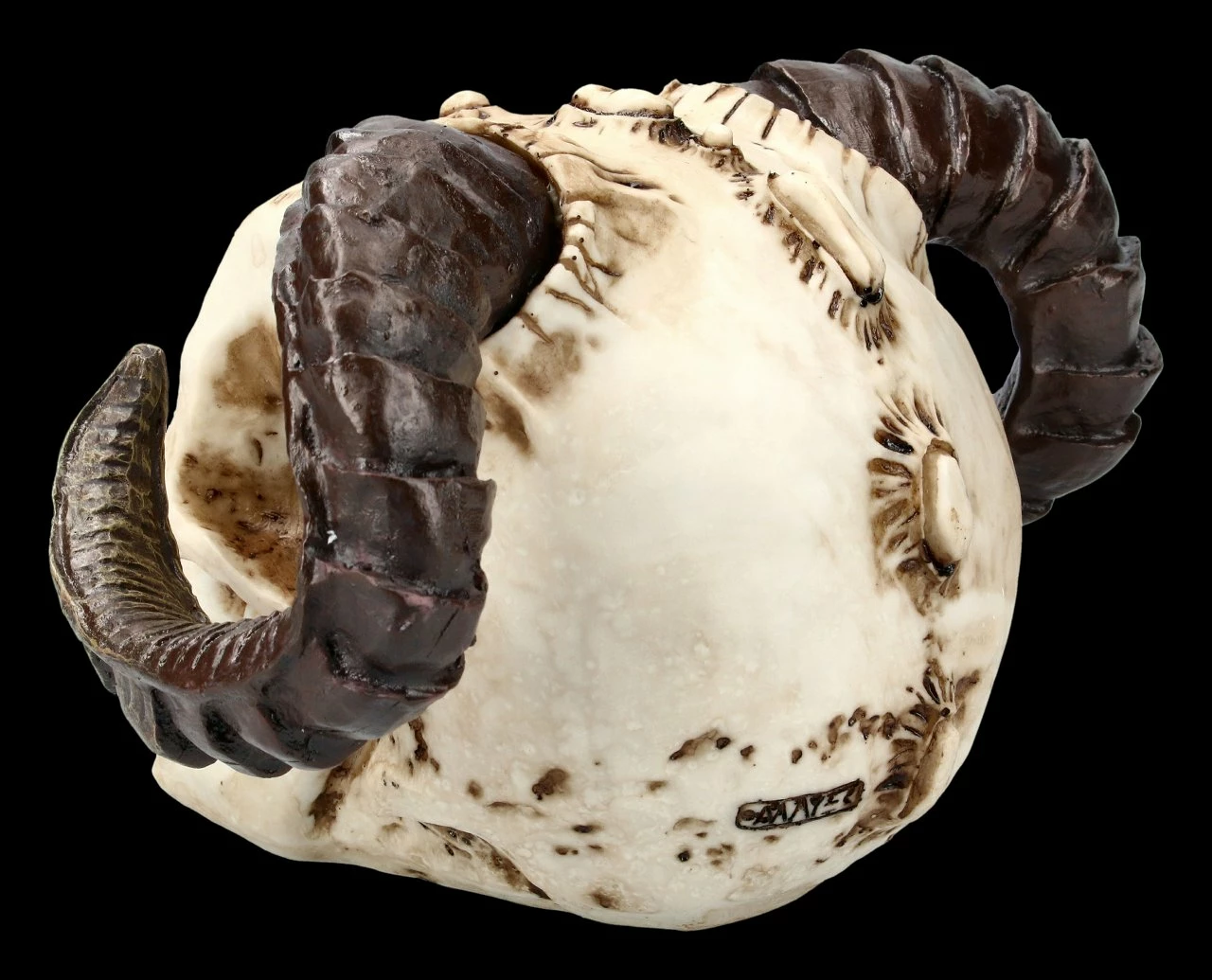 Teufelskopf Mit Widderhörnern 6 Teufelskopf Mit Widderhörnern – Bild 4