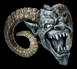 Teufelskopf Mit Hörnern