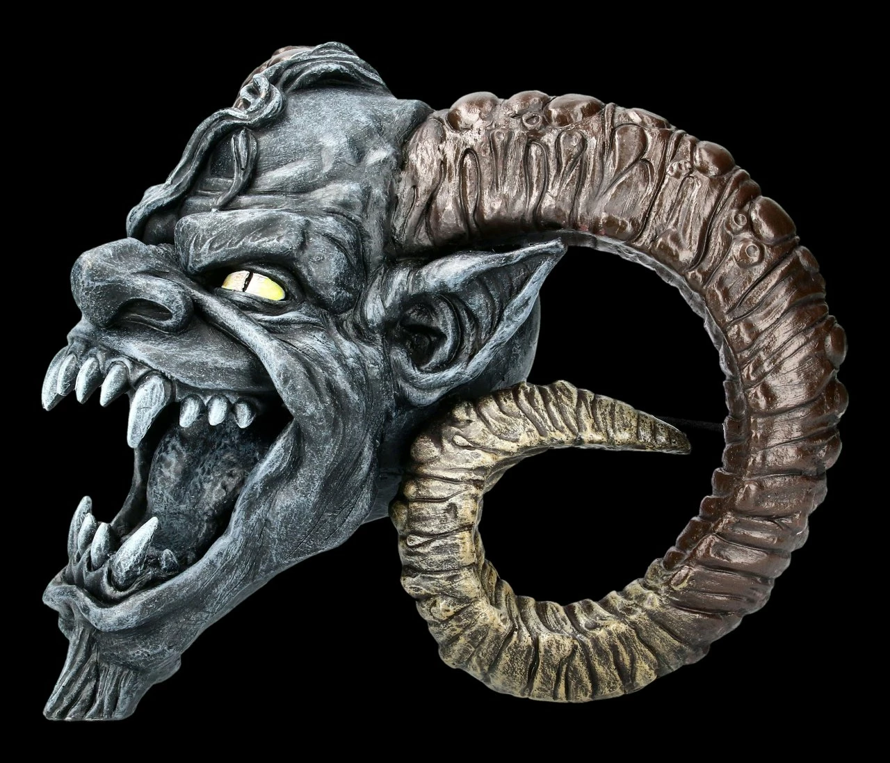 Teufelskopf Mit Hörnern 5 Teufelskopf Mit Hörnern – Bild 3