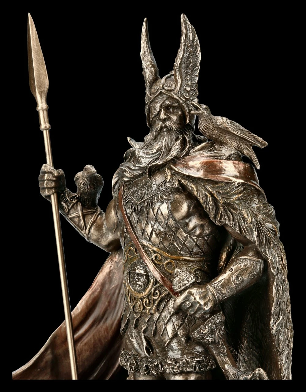 Odin Figur Mit Wölfen 8 Odin Figur Mit Wölfen – Bild 6