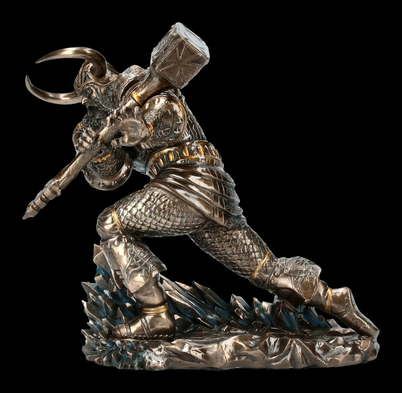 Thor Figur Im Kampf - Nordischer Gott 4 Thor Figur Im Kampf - Nordischer Gott – Bild 2