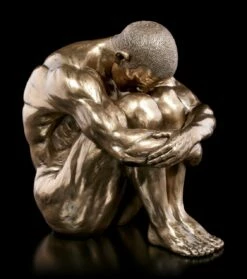 Männliche Akt Figur - Am Boden Sitzend - Groß