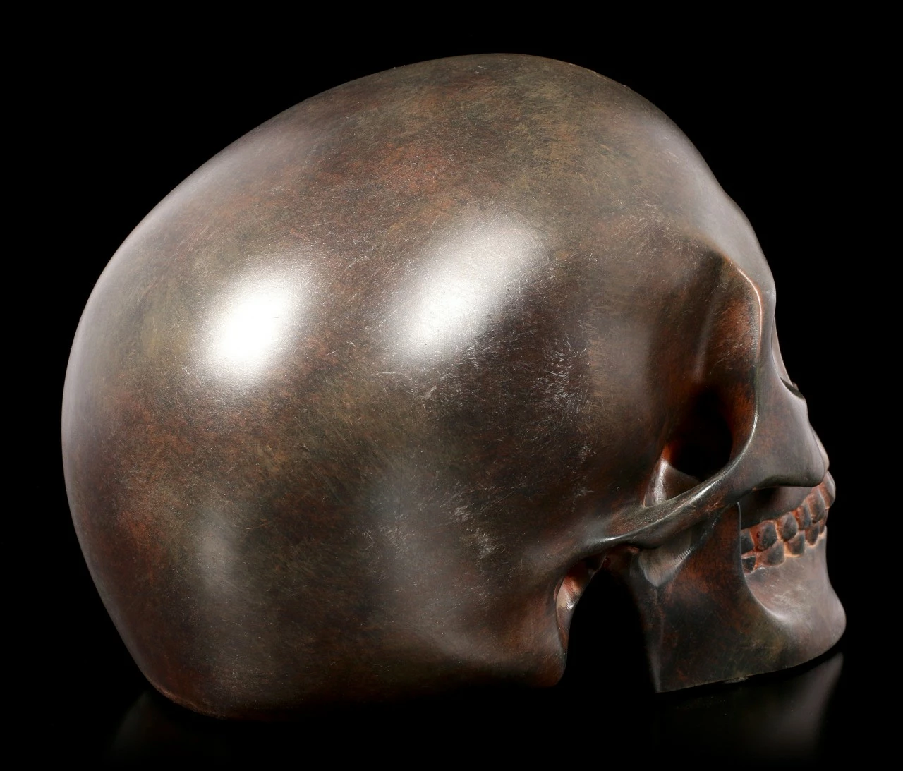 Menschlicher Totenkopf - Rostfarben 7 Menschlicher Totenkopf - Rostfarben – Bild 5