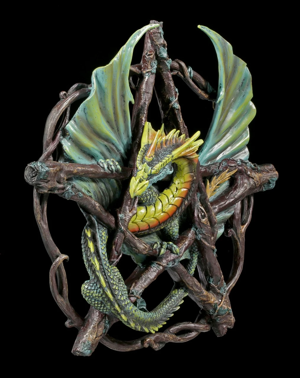 Pentagramm Mit Drache Forest - Anne Stokes 4 Pentagramm Mit Drache Forest - Anne Stokes – Bild 2