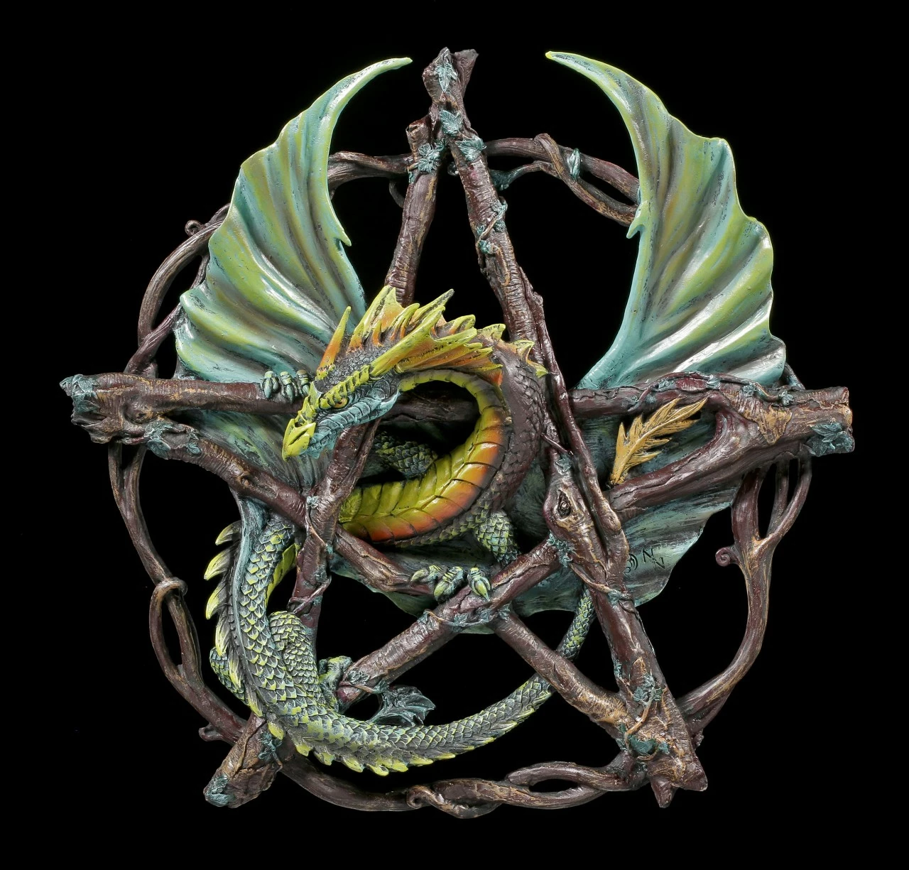 Pentagramm Mit Drache Forest - Anne Stokes 3 Pentagramm Mit Drache Forest - Anne Stokes