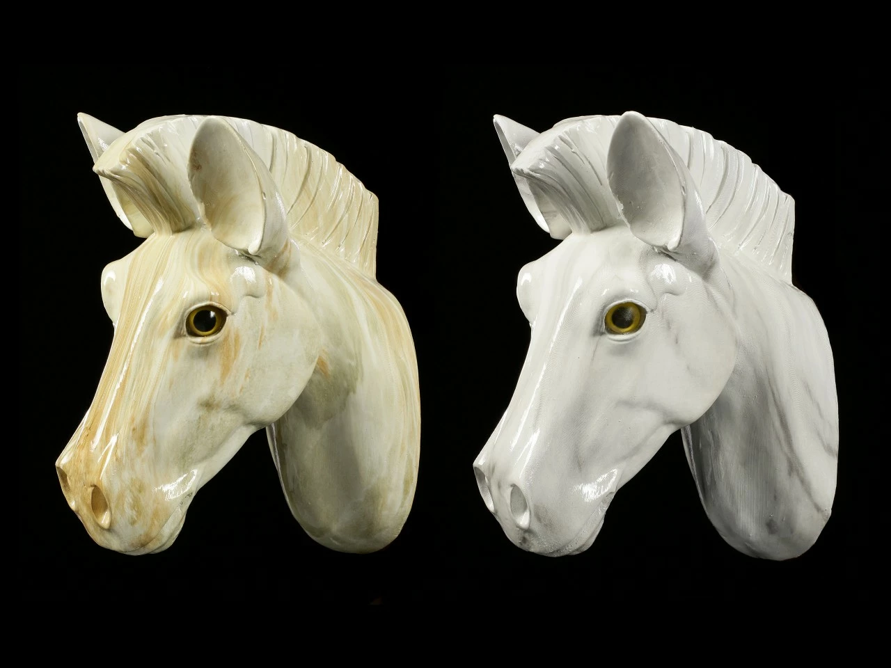 Pferdekopf Wandrelief - Spardose 2er Set 6 Pferdekopf Wandrelief - Spardose 2er Set – Bild 4