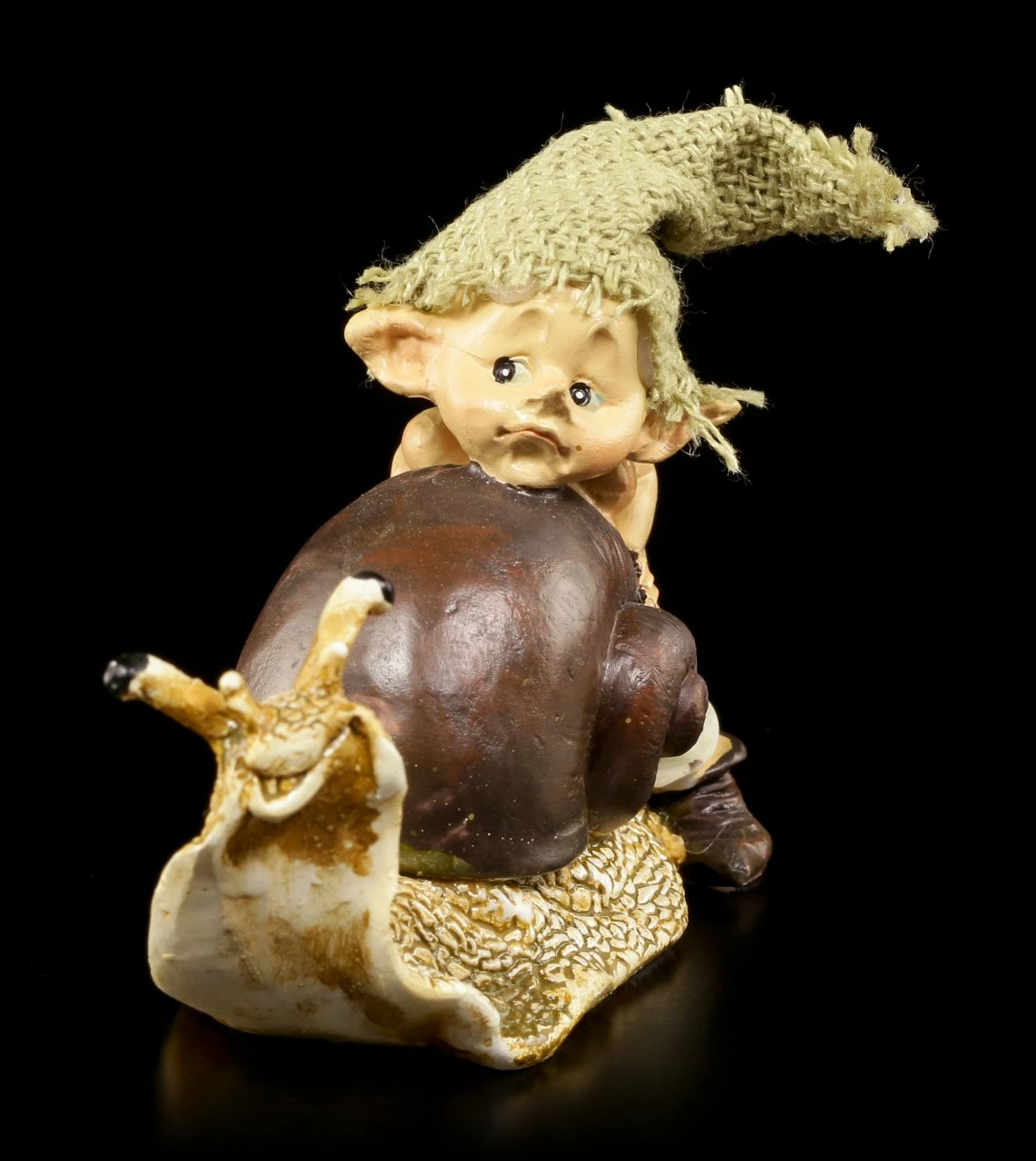 Pixie Kobold Figur Mit Schnecke - Gib Gas! 5 Pixie Kobold Figur Mit Schnecke - Gib Gas! – Bild 3