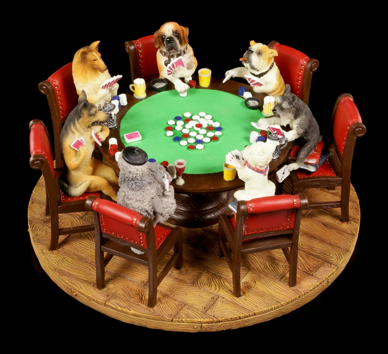 Hunde Spielen Poker - Figur 6 Hunde Spielen Poker - Figur – Bild 4