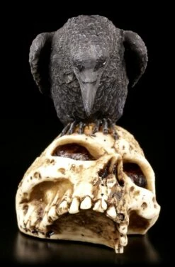 Raben Figur Auf Totenschädel -FIGUREN Verkäufe Rabe Totenkopf 1 1280x1280